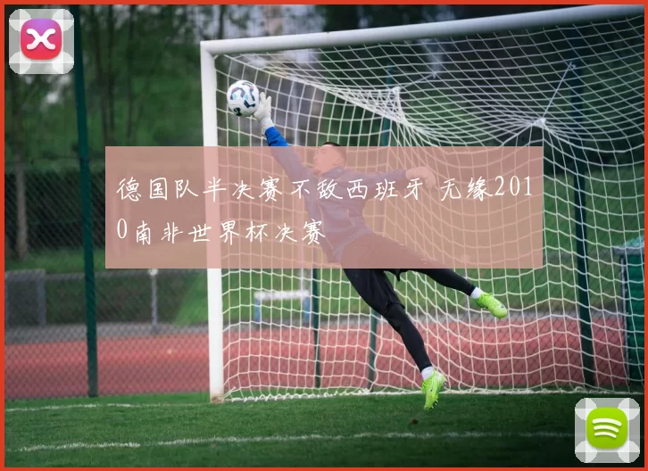 德国队半决赛不敌西班牙 无缘2010南非世界杯决赛